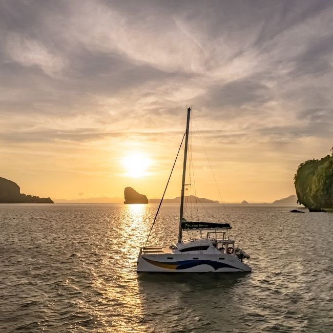 Luxury sailing yacht charter in Phuket, Thailand with Island Spirit Charters